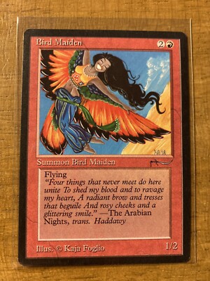 MTG BIRD MAIDEN (Light) Arabian Nights MINT 1993 Common Creature K. Foglio Art