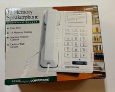 CONAIRPHONE SW6400-WW Push Button Wall Mount Speakerphone Phone WHITE NEW