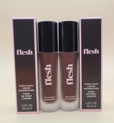 2 PACK - Flesh By Revlon, Pure Flesh Liquid Foundation 40 ESPRESSO (Cool Violet)