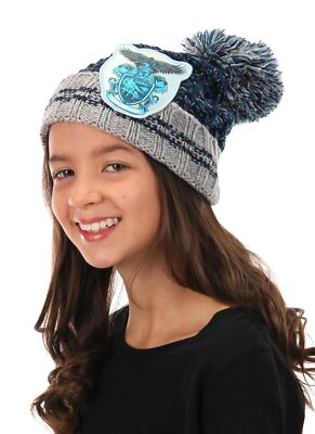 Harry Potter House of Ravenclaw Heathered Pom Beanie Hat  display picture 3