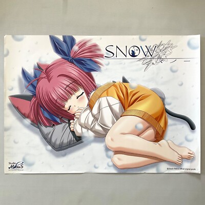 Snow Wakou Ouka Poster Rare Anime Visual Novel Game Japan Studio Mebius