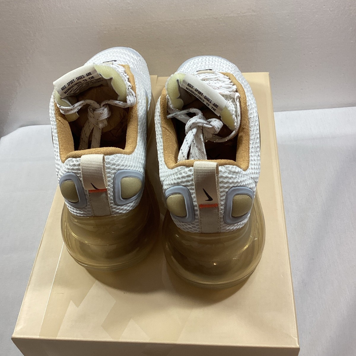 Nike Air Max 720‎ White/Anthracite-Pale Vanilla C169393 100 6.5 SKU # 3026 Nike Air Max 720 White/Anthracite-Pale Vanilla C169393 100  main image 2