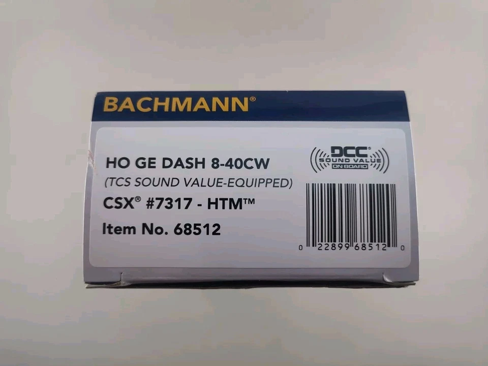 Bachmann HO #68512 GE DASH 8-40CW - CSX #7317 DCC SOUND (TCS) **NEW ARRIVAL** - Image 3 of 3