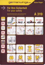# Safety Card - ex GERMANWINGS - A 319 - 03-2007 - SELTEN geworden !!!!!!!!!!!!!