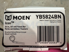 MOEN Icon 24" Towel Bar Brushed Nickel YB5824BN