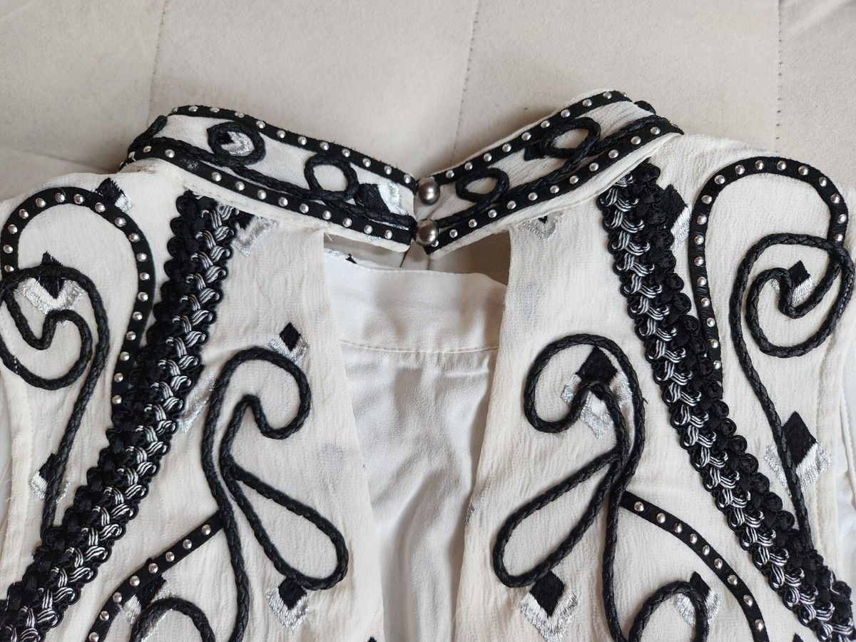 embroidered cornelli tape woven dress KAREN MILLEN Tall Embroidered Cornelli Tape Woven Dress