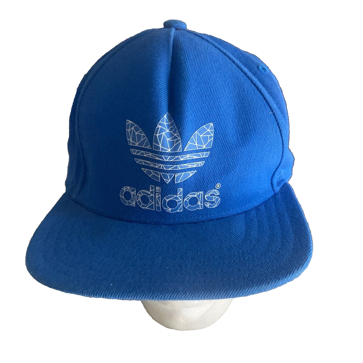 Adidas Originals Trefoil Fitted Flat bill Hat Size L/XL Logo Cap 