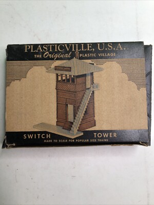 VINTAGE BACHMANN PLASTICVILLE SWITCH TOWER 1952 MODEL SW-2 Scaled For Trains