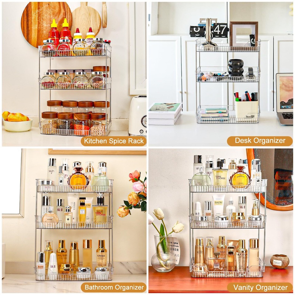 Bathroom Counter Organizer Countertop Storage, Perfume Organizer Makeup