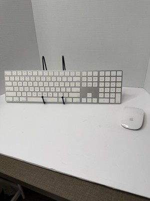 Apple Wireless Keyboard QWERTY English & Magic Mouse Bundle White Silver