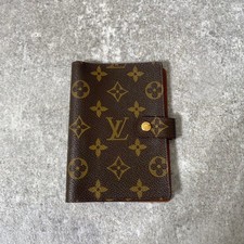 Louis Vuitton Monogram Agenda PM Notebook Cover Leather Brown from japan