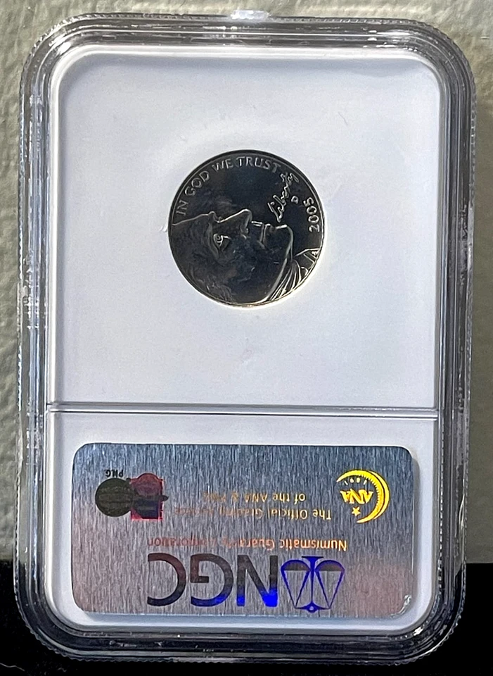 2005 D SMS Ocean View 5C Jefferson Nickel (Satin Finish) NGC MS67-(bin2316G) - Image 2 of 2