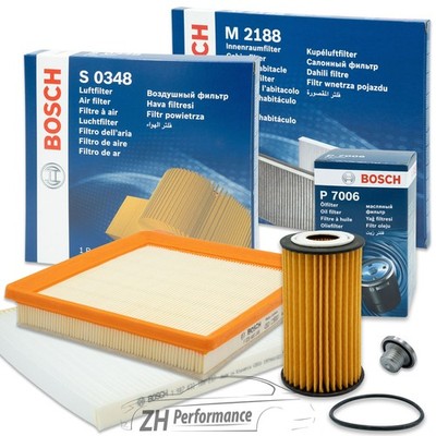 BOSCH INSPEKTIONSPAKET Filter Set Satz für Opel Adam M13 1.4 Bj ab 03/2013