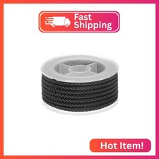 HARFINGTON Nylon Thread Twine Beading Cord 4mm Extra-Strong Braided Nylon Crafti