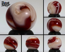 5/8" Swirl Marble "Strawberry Shortcake" vibe NM 