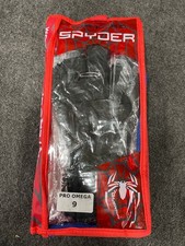 PORTEROSPYDER  Spyder Pro Omega Size 9 Goalkeeper Gloves, Black, Pair