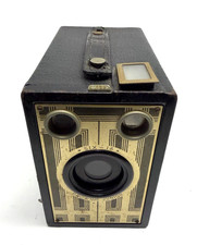 Vintage Brownie Junior 1930's Kodak SIX-16 Art Deco Roll Film Box Camera UNTEST