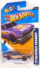 Hot Wheels 2012 HW Racing Series #179 '71 Maverick Grabber Mtflk Purple w/ MC5s