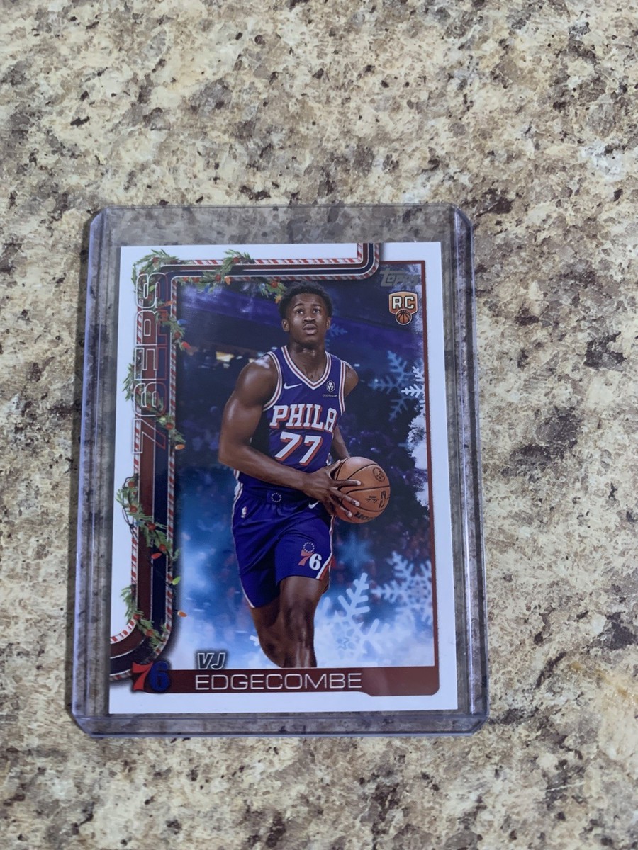 2025-26 Topps Holiday #SSB-VE VJ Edgecombe SSP Back Variation RC