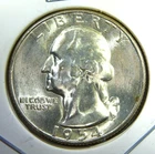 1954 S ** Washington Quarter ** Beautiful Color ** Superb Gem BU ** Album Toned