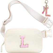Initial Belt Bag For Girls Women Fanny Pack Teen Birthday Gift Small Waist L
