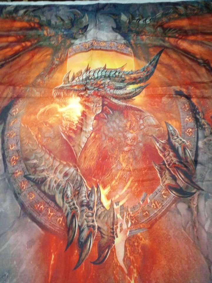 Tapiz de dragón bandera bandera colgante de pared 58,5 X 38,5 pulgadas fantasía mítica  Foto 2 de 4