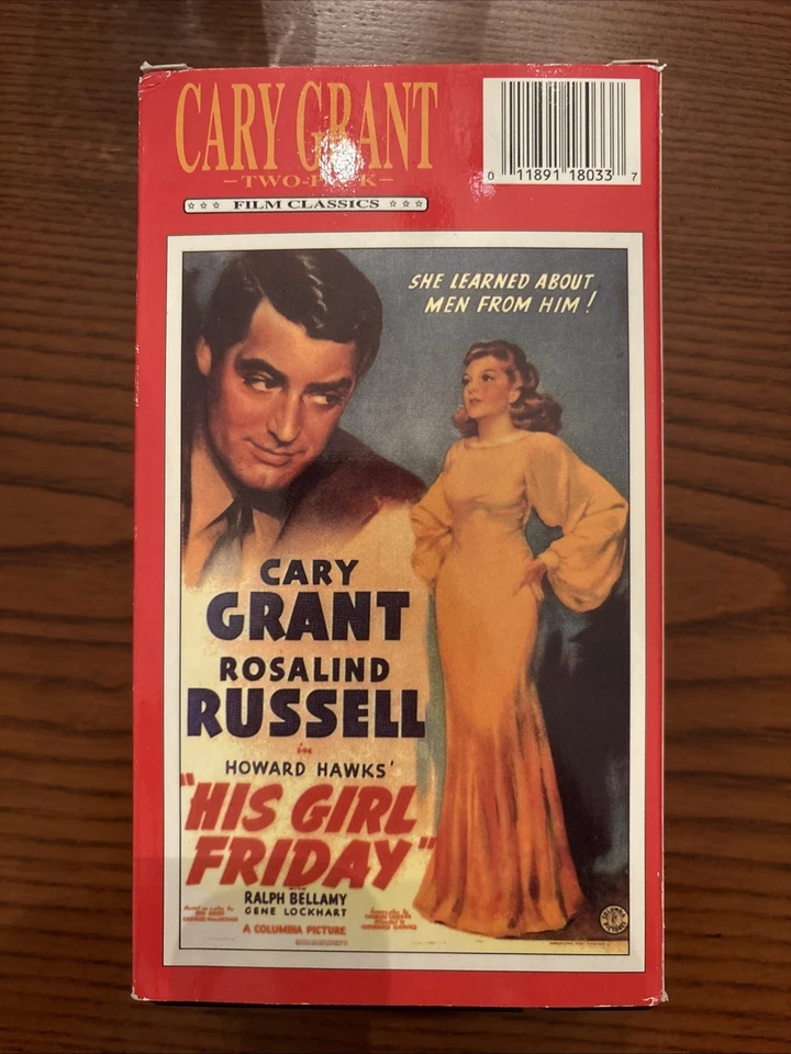 Cary Grant Double Feature (VHS, 2-Tape Set) Charade, His Girl Friday - Image 2 of 3