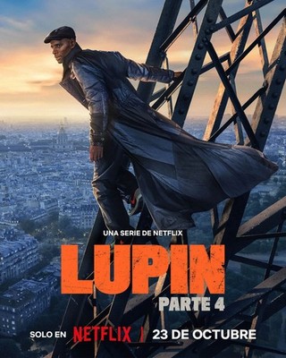 Lupin Part 4 Netflix Poster Omar Sy French Crime Drama TV Series Wall Art Print
