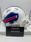 2025 Fanatics Under Wraps Keon Coleman Signed Mini Helmet Fanatics COA