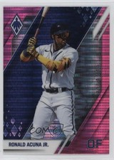 2022 Panini Chronicles Phoenix Pink Pulsar Ronald Acuna Jr #22 0h29