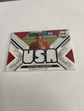 2019 Panini Elite Extra Edition - USA National Team Materials Matt Thompson...