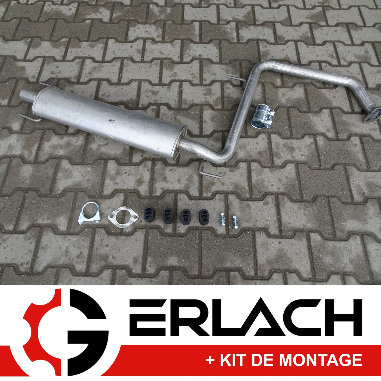 Silencieux intermédiaire robuste pour Opel Zafira 1.6 CNG de qualité supérieure