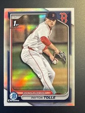 Payton Tolle 2024 1st Bowman Draft Chrome REFRACTOR RC Card #BDC-63 🔥💎📈