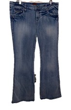 Underground Soul Jeans Back Flap Pockets Embroidery Size 15 Bell Bottoms Denim