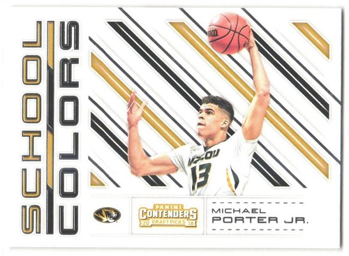 Michael Porter Jr. #5 2018 Panini Contenders Draft Picks School Colors card