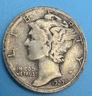 1927 S 10c Mercury Silver Dime Rare Ten Cents Better Date 90% Silver