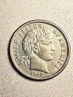 1912s Barber Dime, High Grade Silver  AU+ Mintage Of 3.4 Mil San Francisco Mint