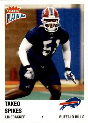 2003 Fleer Platinum   Takeo Spikes #79