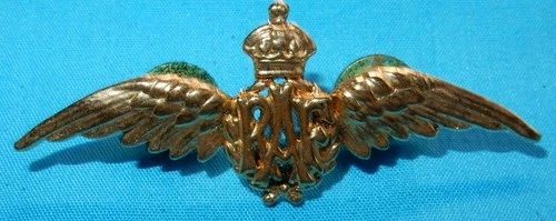 WW1 ROYAL AIR FORCE RAF MILITARY SWEETHEART BADGE WORLD WAR I - K/C