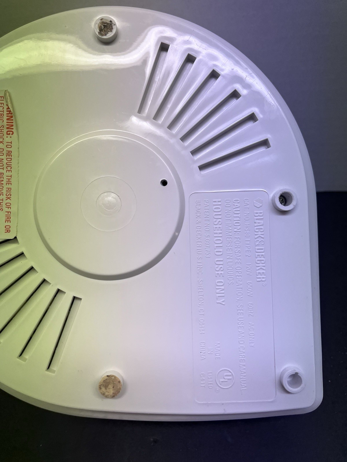 Black & Decker Handy Steamer Food Rice Cooker HS80 Type 2 Vintage Tested