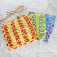 Herrschners® Scrub & Soft Dishcloths Crochet Kit