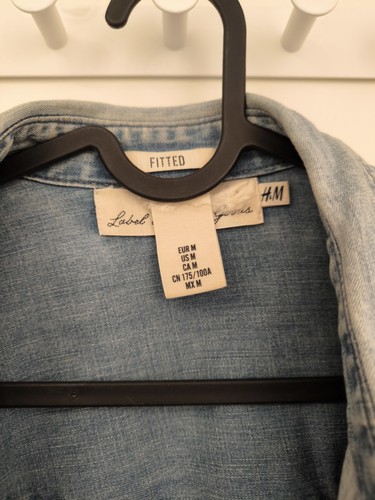 Jeanshemd, Hemd Jeans H&M Größe L - Bild 2 von 3