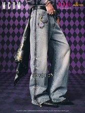 JoJo's Bizarre Adventure Plaid Leisure Jeans Wear-Resistant Loose Pants Gifts