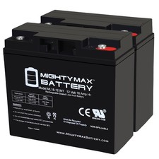 Mighty Max 12V 18AH SLA INT Replacement Battery for Jump N Carry JNC105 - 2 Pack