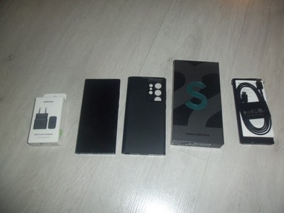 Samsung Galaxy S22 Ultra SM-S908B/DS 128GB Phantom Black geb. Top Zustand