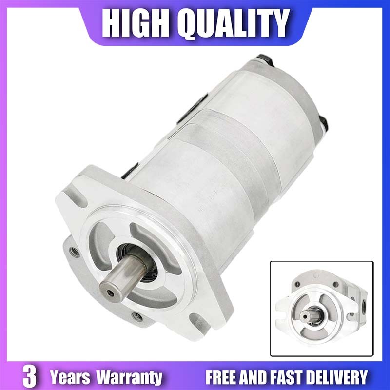 17.48mm Hydraulic Double Gear Pump For HGP-33A-F8/8R Excavator Loader Forklift