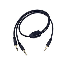 1.6Ft 3.5Mm Splitter Audio Cable, 1 Male to 2 Ways Male 1/8 Inch 3.5Mm TRS