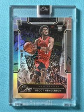 Scoot Henderson 2023-24 Panini One And One 79/99 Silver RC Blazers #107