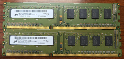 #ad #ad Micron MT8JTF25664AZ 1G6M1 2GB PC3 12800U 11 11 A1 1Rx8 Desktop RAM USED AS IS $8.00
