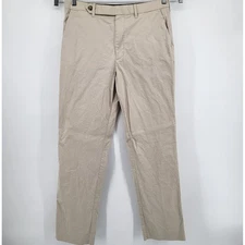 Todd Snyder New York Mens Tan Italian Fabric Chinos Flat Front Pants 33x32 Beige